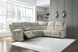 Family Den 3-Piece Power Reclining Sectional Sectional Ashley Furniture