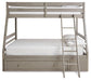 Lettner Youth Bunk Bed with 1 Large Storage Drawer Youth Bed Ashley Furniture