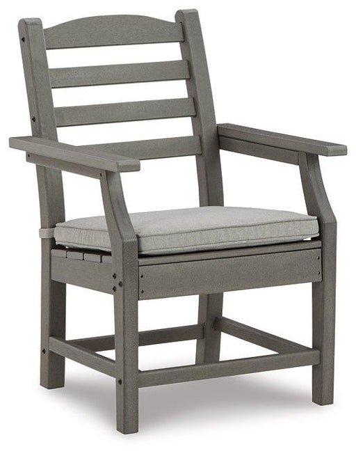 Visola Arm Chair with Cushion (Set of 2) Outdoor Dining Chair Ashley Furniture