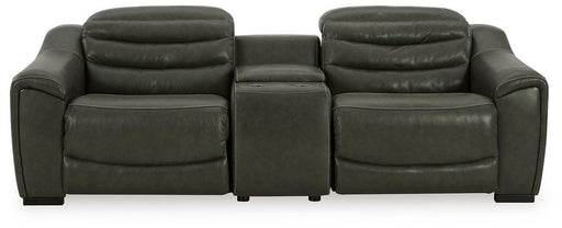 Center Line 3-Piece Power Reclining Loveseat with Console Sectional Ashley Furniture