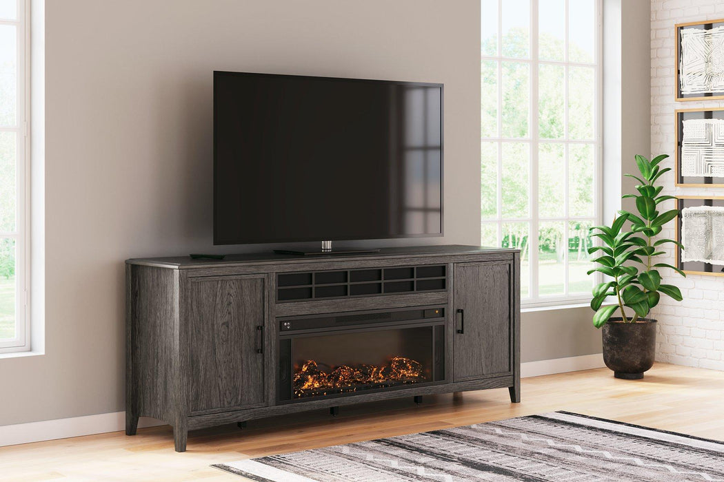 Montillan 84" TV Stand with Electric Fireplace TV Stand Ashley Furniture