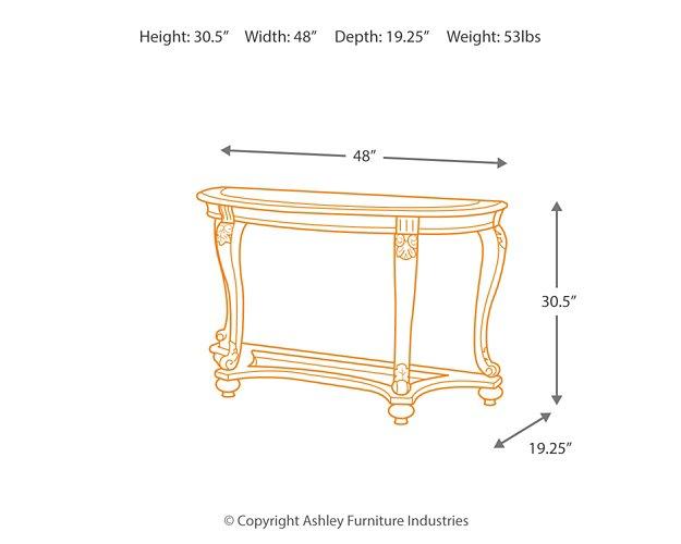 Norcastle Sofa/Console Table Sofa Table Ashley Furniture