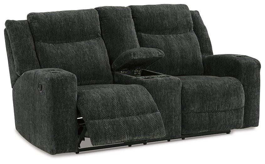 Martinglenn Reclining Loveseat with Console Loveseat Ashley Furniture