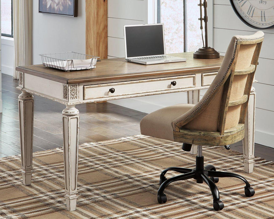 Realyn 2-Piece Home Office Desk Desk Ashley Furniture