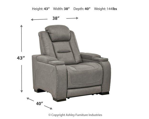 The Man-Den Power Recliner Recliner Ashley Furniture