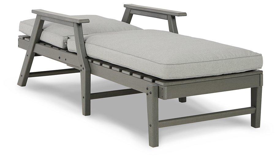 Visola Chaise Lounge with Cushion Outdoor Seating Ashley Furniture