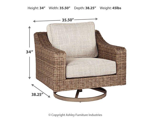 Beachcroft Swivel Lounge Chair Outdoor Seating Ashley Furniture