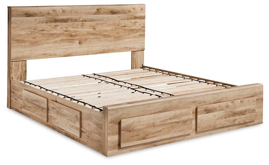 Hyanna Panel Storage Bed with 2 Under Bed Storage Drawer Bed Ashley Furniture