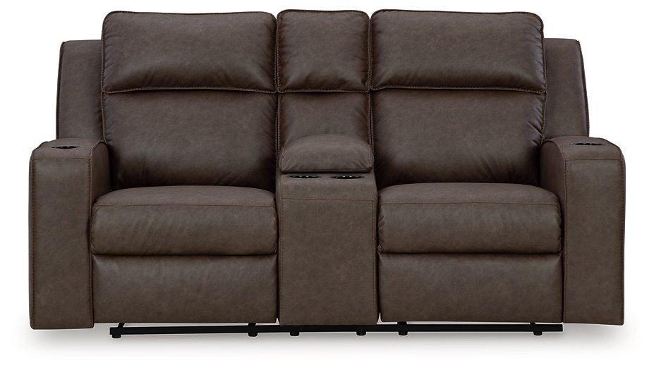 Lavenhorne Reclining Loveseat with Console Loveseat Ashley Furniture