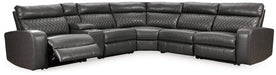 Samperstone Power Reclining Sectional Sectional Ashley Furniture