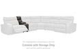 Samperstone Power Reclining Sectional Sectional Ashley Furniture