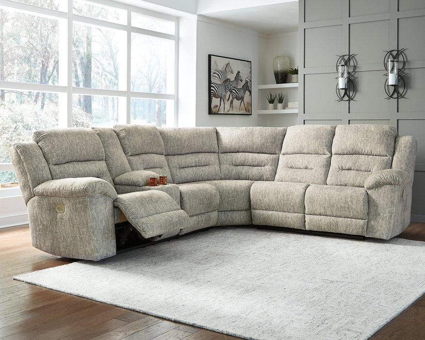 Family Den Power Reclining Sectional Sectional Ashley Furniture