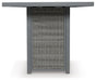 Palazzo Outdoor Bar Table with Fire Pit Outdoor Pub Table w/FP Ashley Furniture