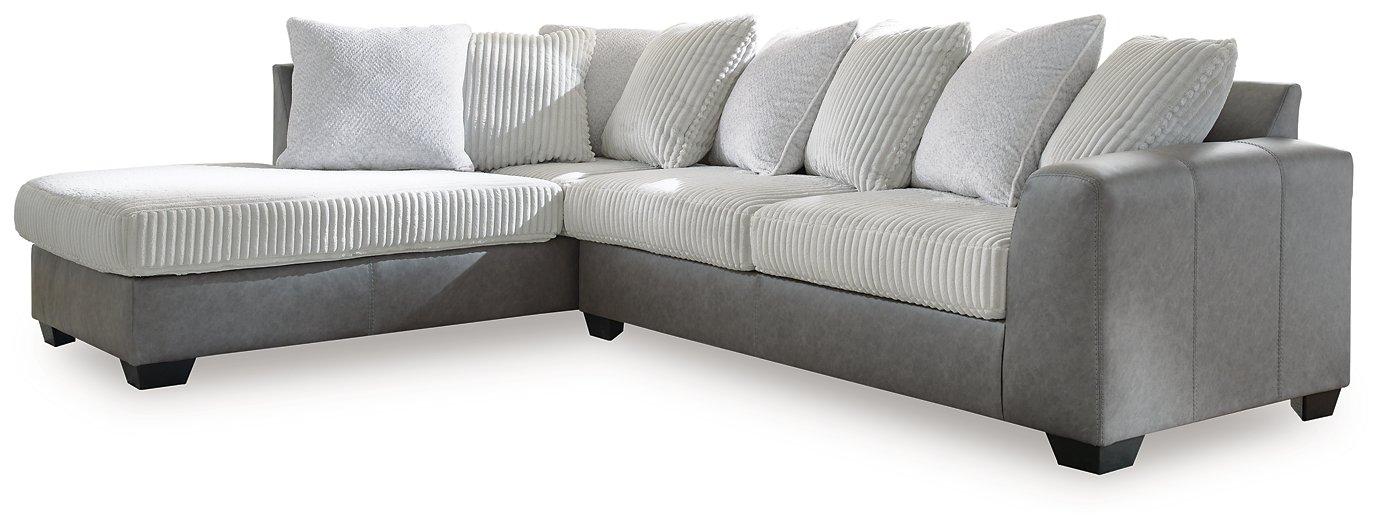 Clairette Court Sectional with Chaise Sectional Ashley Furniture