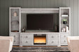 Willowton 4-Piece Entertainment Center with Electric Fireplace Entertainment Center Ashley Furniture