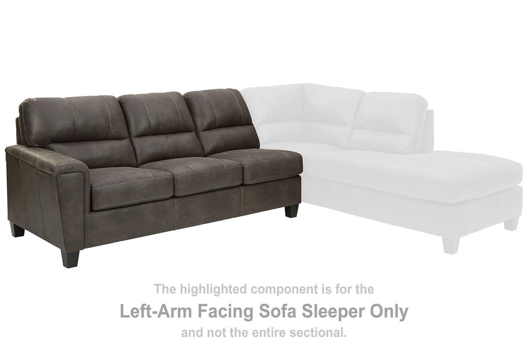 Navi 2-Piece Sleeper Sectional with Chaise Sectional Ashley Furniture