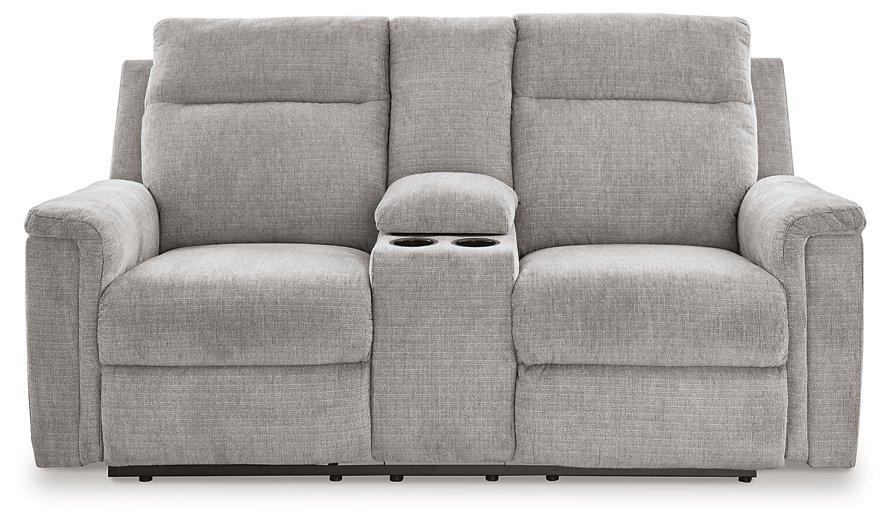 Barnsana Power Reclining Loveseat with Console Loveseat Ashley Furniture