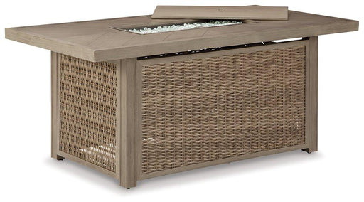 Beachcroft Outdoor Fire Pit Table - Dayton Discount Furniture
