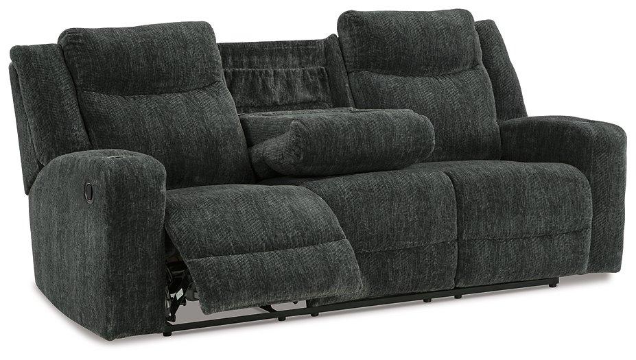 Martinglenn Reclining Sofa with Drop Down Table Sofa Ashley Furniture