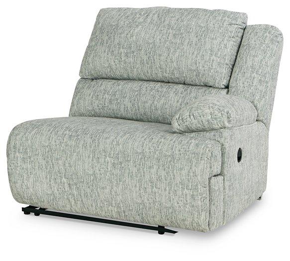 McClelland Reclining Sectional Loveseat with Console Sectional Ashley Furniture