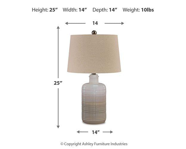 Marnina Table Lamp (Set of 2) Table Lamp Pair Ashley Furniture