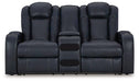 Fyne-Dyme Power Reclining Loveseat with Console Loveseat Ashley Furniture