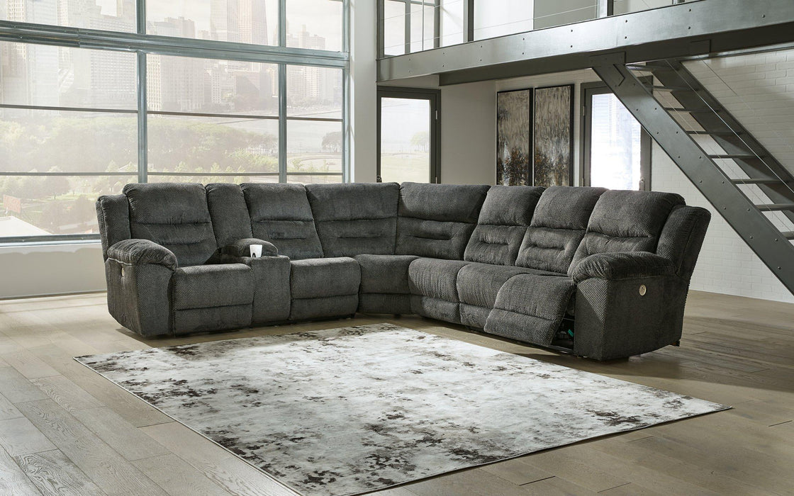 Nettington Power Reclining Sectional Sectional Ashley Furniture