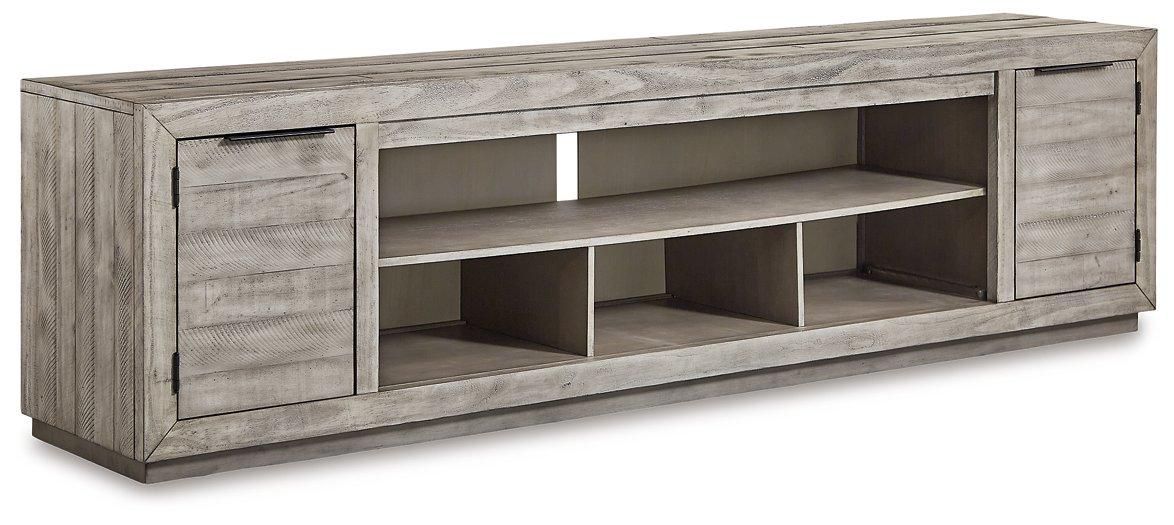 Naydell 92" TV Stand with Electric Fireplace TV Stand Ashley Furniture