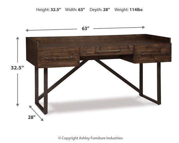 Starmore Home Office Desk with 2 Chairs Home Office Set Ashley Furniture