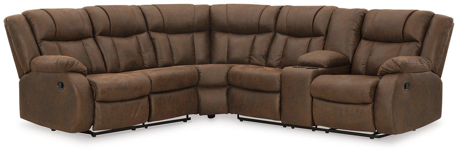 Trail Boys 2-Piece Reclining Sectional Sectional Ashley Furniture