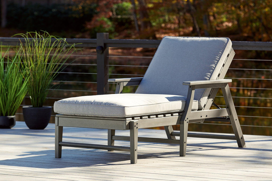 Visola Chaise Lounge with Cushion Outdoor Seating Ashley Furniture