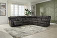 Mackie Pike Power Reclining Sectional Sectional Ashley Furniture