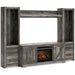 Wynnlow 4-Piece Entertainment Center with Electric Fireplace Entertainment Center Ashley Furniture