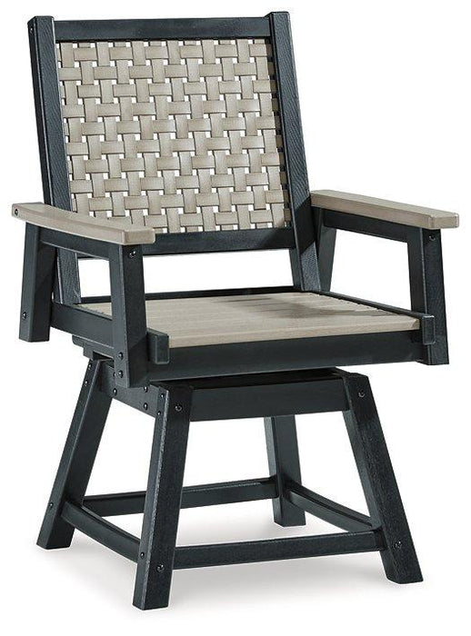 Mount Valley Swivel Chair (Set of 2) Outdoor Dining Chair Ashley Furniture