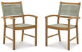 Janiyah Outdoor Dining Arm Chair (Set of 2) Outdoor Dining Chair Ashley Furniture