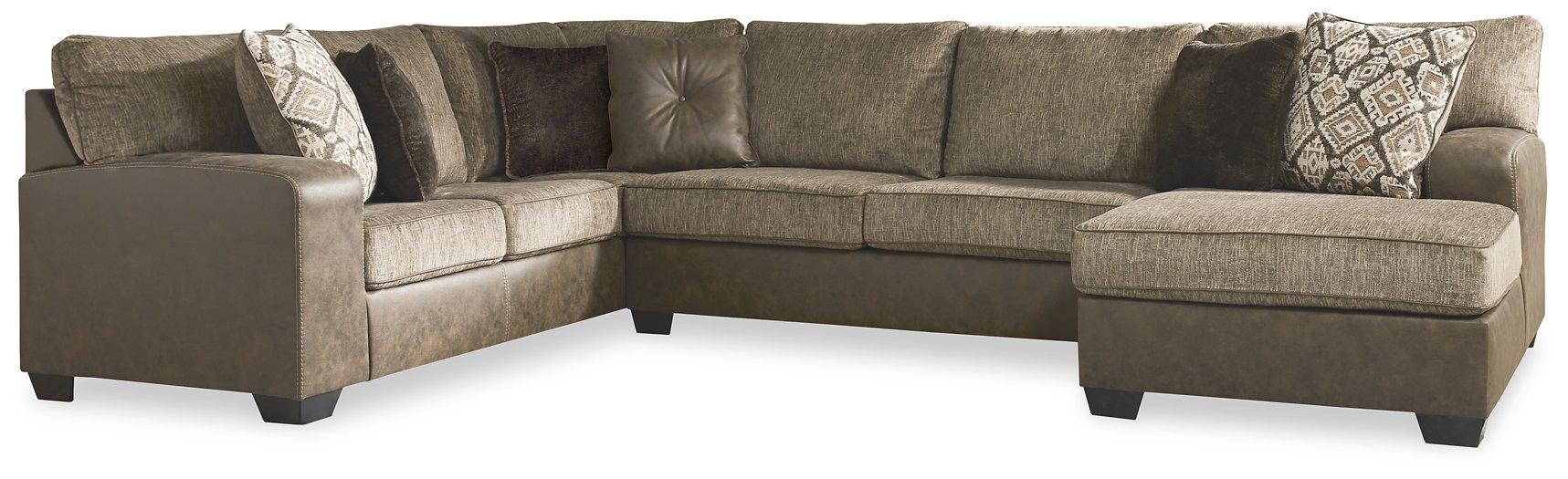 Abalone 3-Piece Sectional with Chaise Sectional Ashley Furniture