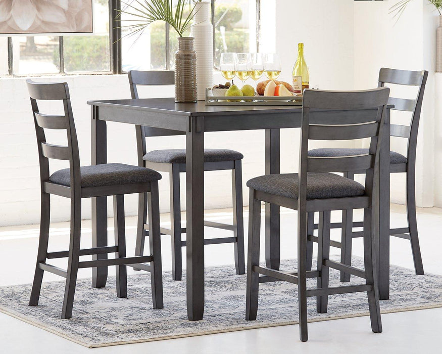 Bridson Counter Height Dining Table and Bar Stools (Set of 5) Counter Height Table Ashley Furniture