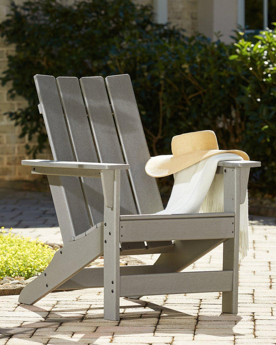 Visola Outdoor Adirondack Chair and End Table Outdoor Table Set Ashley Furniture