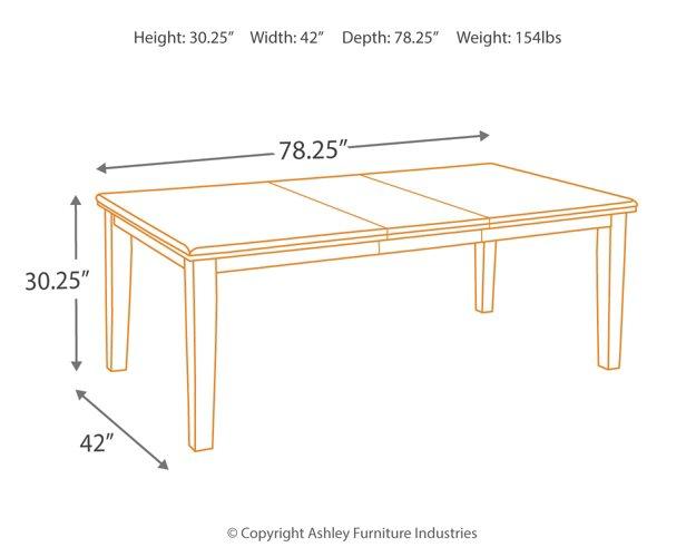 Haddigan Dining Extension Table Dining Table Ashley Furniture