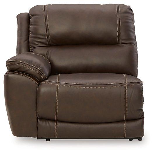 Dunleith Power Reclining Loveseat with Console - Dayton Discount Furniture