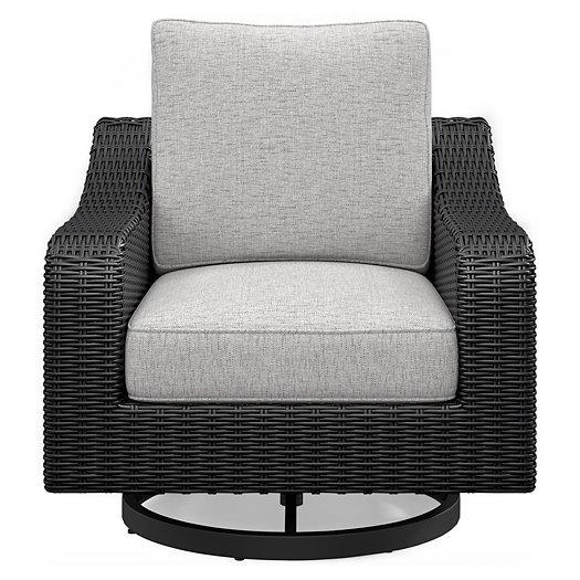 Beachcroft Outdoor Swivel Lounge with Cushion Outdoor Seating Ashley Furniture