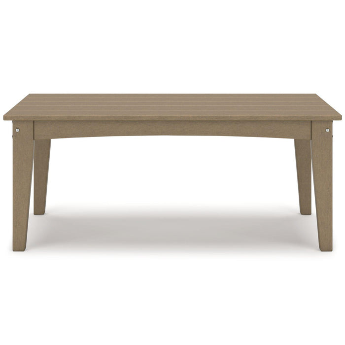 Hyland wave Outdoor Coffee Table Outdoor Cocktail Table Ashley Furniture