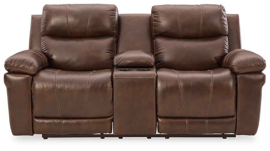 Edmar Power Reclining Loveseat with Console Loveseat Ashley Furniture