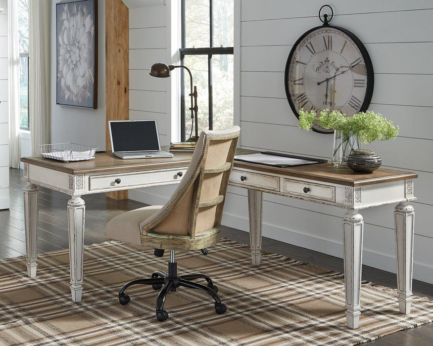 Realyn 2-Piece Home Office Lift Top Desk Desk Ashley Furniture