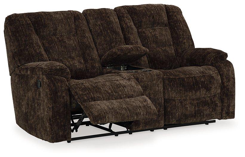 Soundwave Reclining Loveseat with Console Loveseat Ashley Furniture