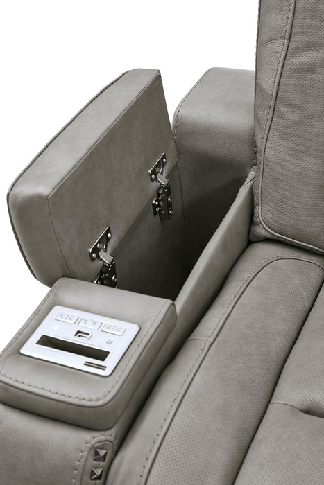 The Man-Den Power Reclining Loveseat with Console Loveseat Ashley Furniture