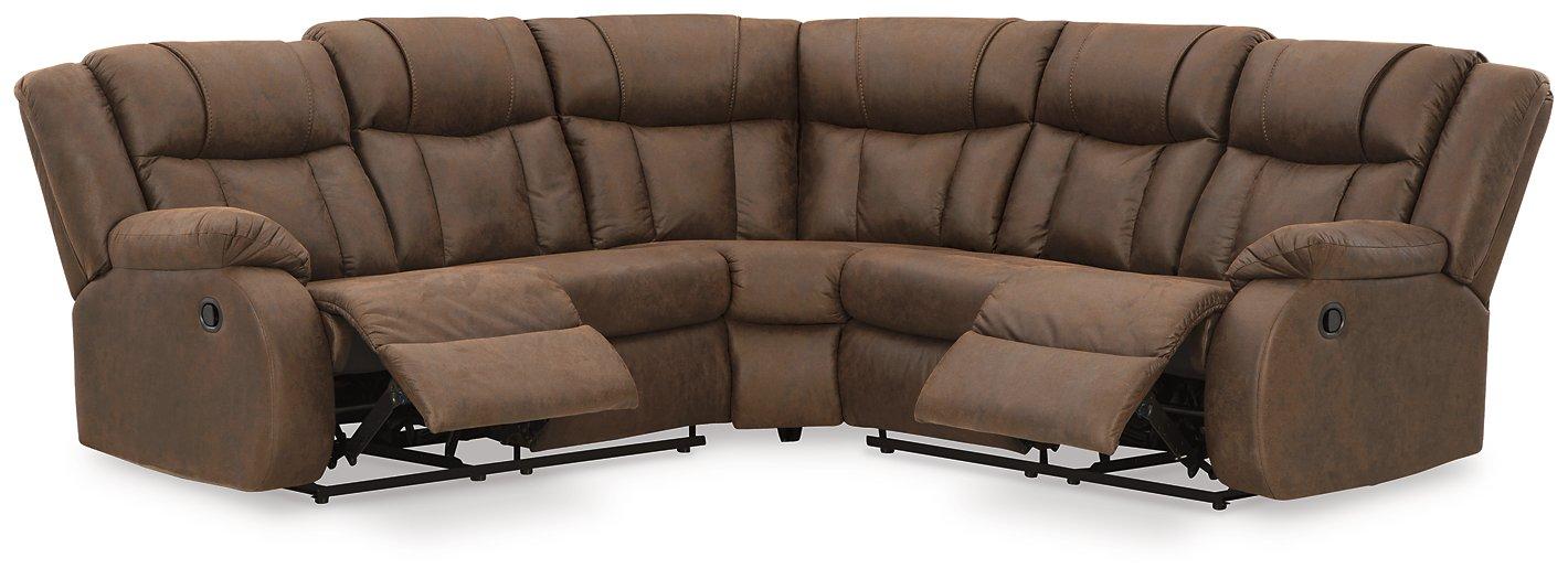 Trail Boys 2-Piece Reclining Sectional Sectional Ashley Furniture