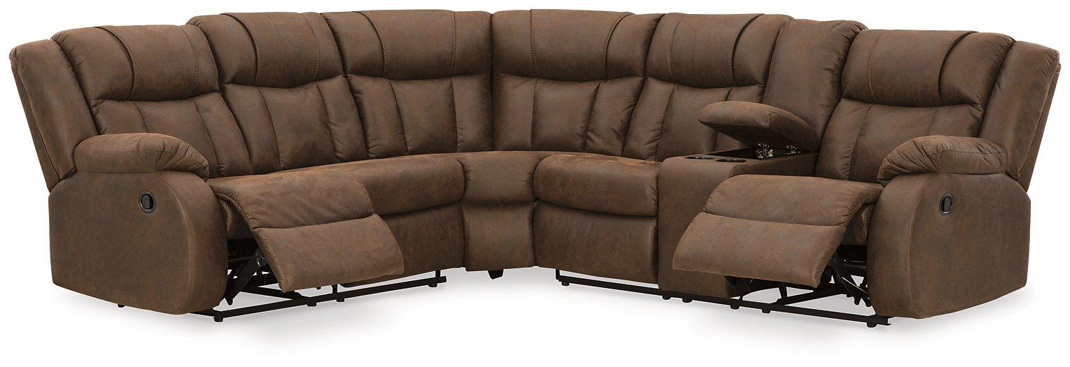 Trail Boys 2-Piece Reclining Sectional Sectional Ashley Furniture