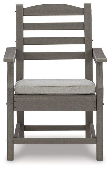 Visola Arm Chair with Cushion (Set of 2) Outdoor Dining Chair Ashley Furniture