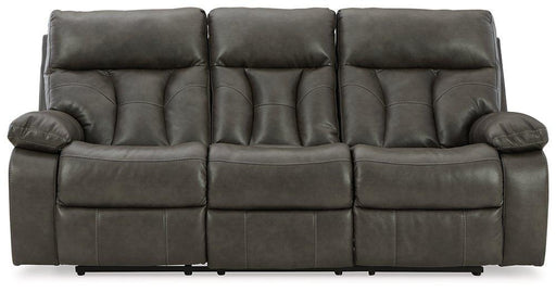 Willamen Reclining Sofa with Drop Down Table Sofa Ashley Furniture